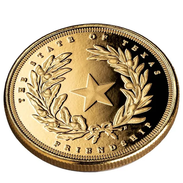 Texas Bullion Depository 1 Oz Gold Round Reverse Macro