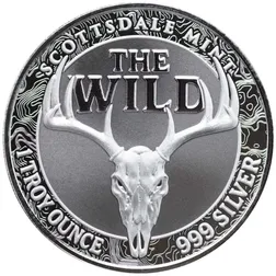 The Wild 1 Oz Silver Round Reverse