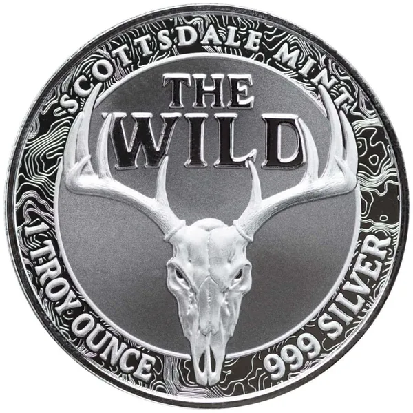 The Wild 1 Oz Silver Round Reverse