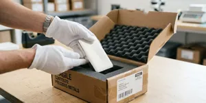 Silver bars being packaged