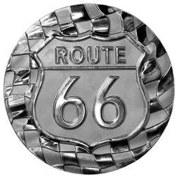 Route 66 Stacker 2 Oz Silver Round Obverse