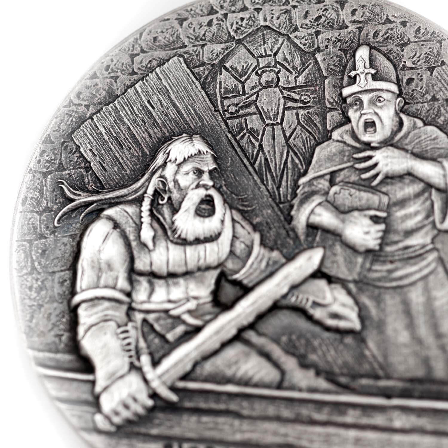 2016 Vikings, Bjorn Ironside 2 oz Silver Coin