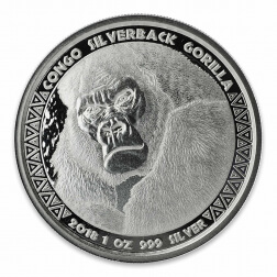 2019 Cameroun Cheetah 1oz Silver Low Mintage 25,000 Proof-Like In Capsule 