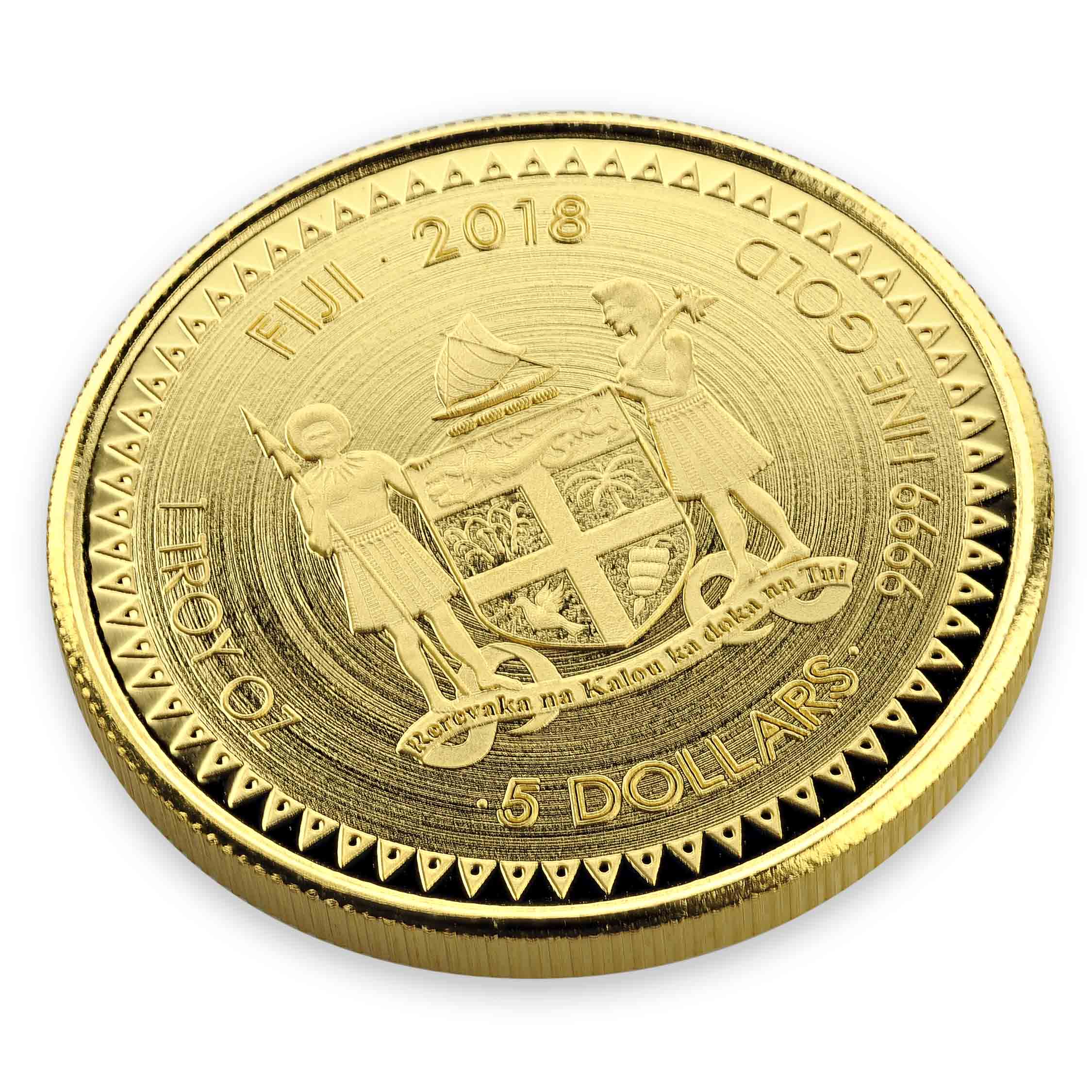 Details about   Fiji 1 Dollar 2018 50 Years Manned Spaceflight Gold 
