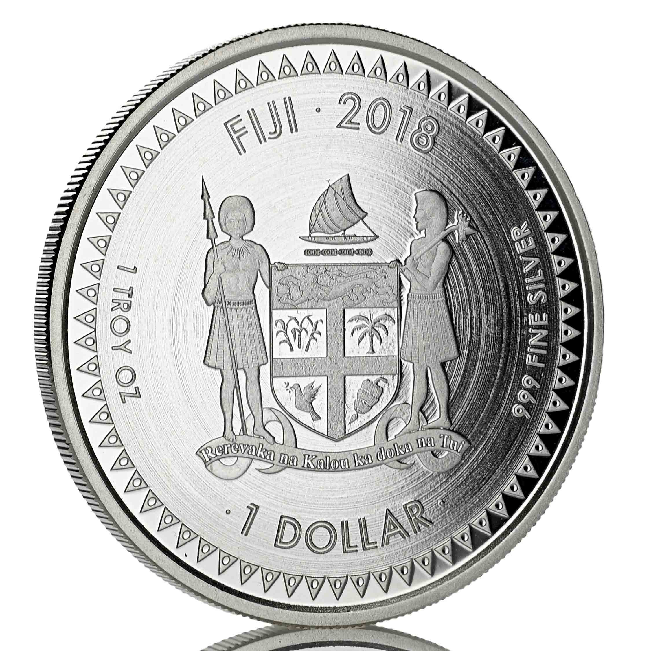 Details about   2018 Fiji PACIFIC DOLLAR $1 silver BU coin .999 fine silver
