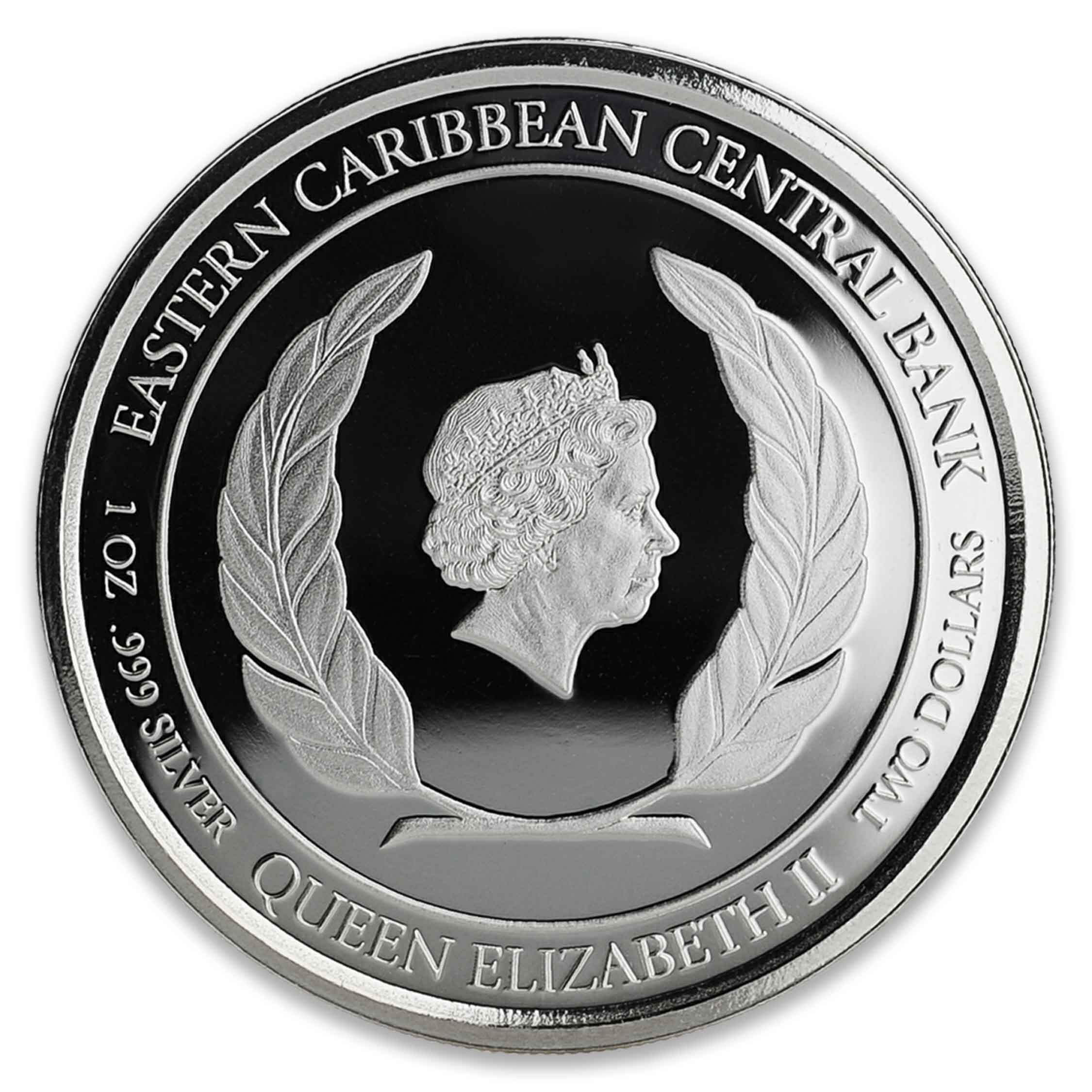 2018 EC8 Anguilla 1 oz Silver Coin Obverse