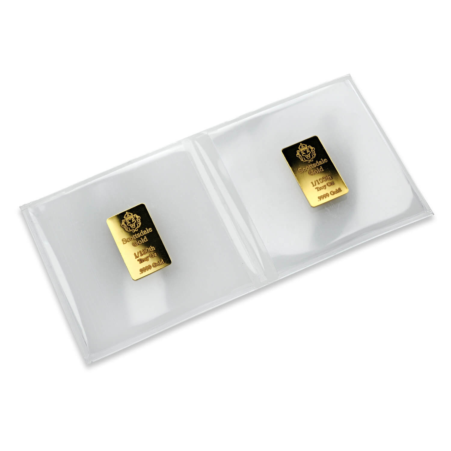 1/100 oz .9999 Gold Bar by Scottsdale Mint Fractional Gold Bullion #A504 