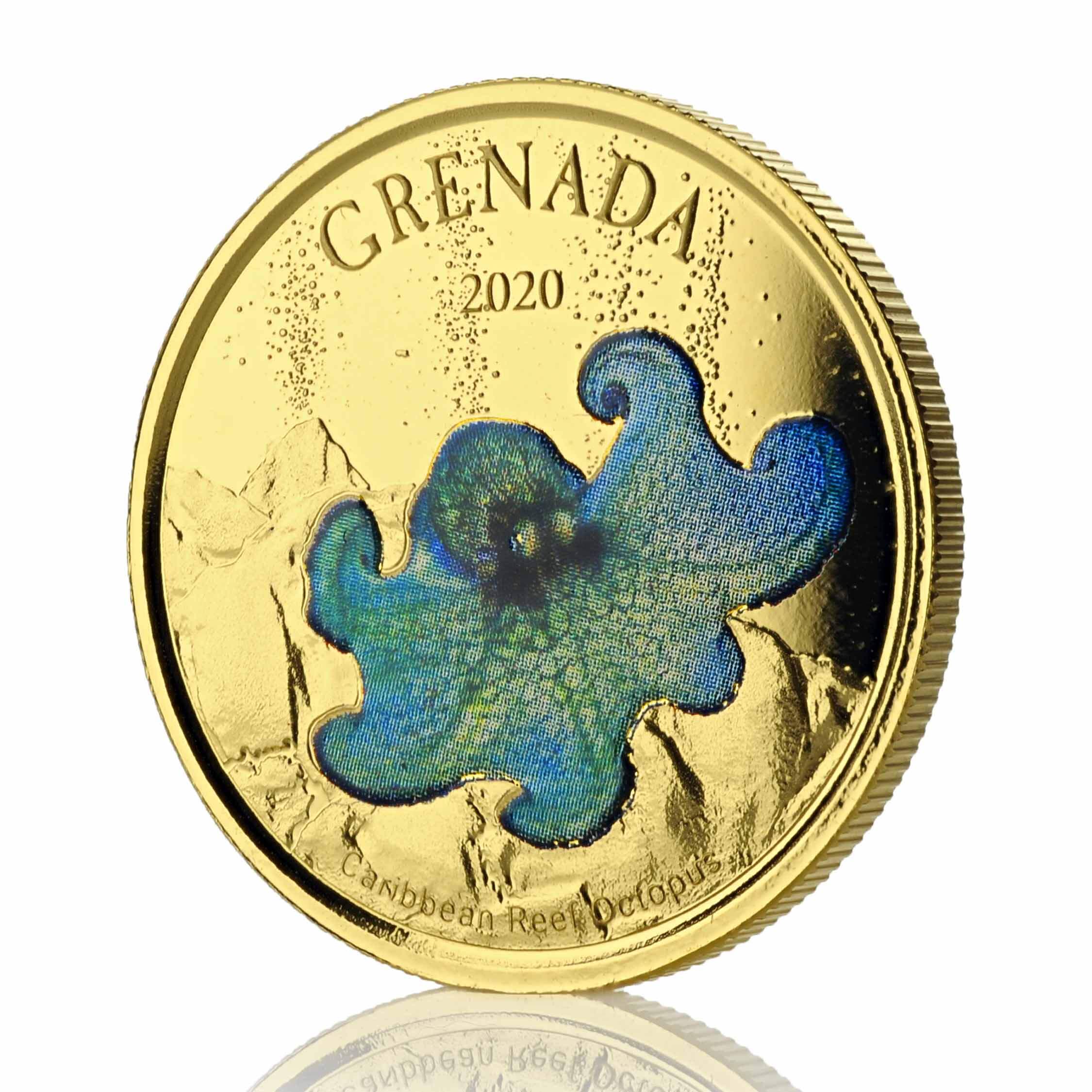 2020 Ec8 Dominica "hummingbird" 1 Oz Gold Color Coin (copy)
