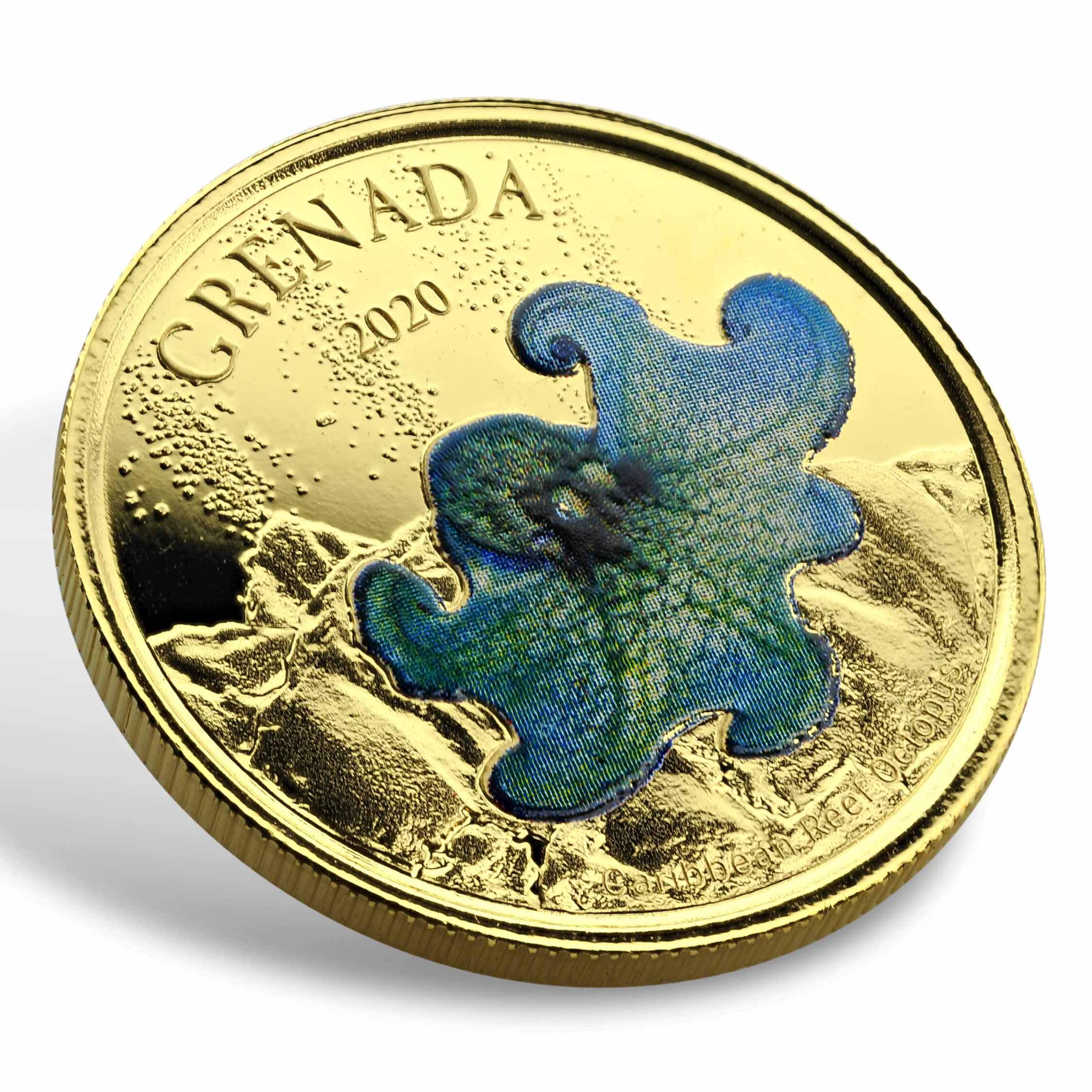 2020 Ec8 Dominica "hummingbird" 1 Oz Gold Color Coin (copy)