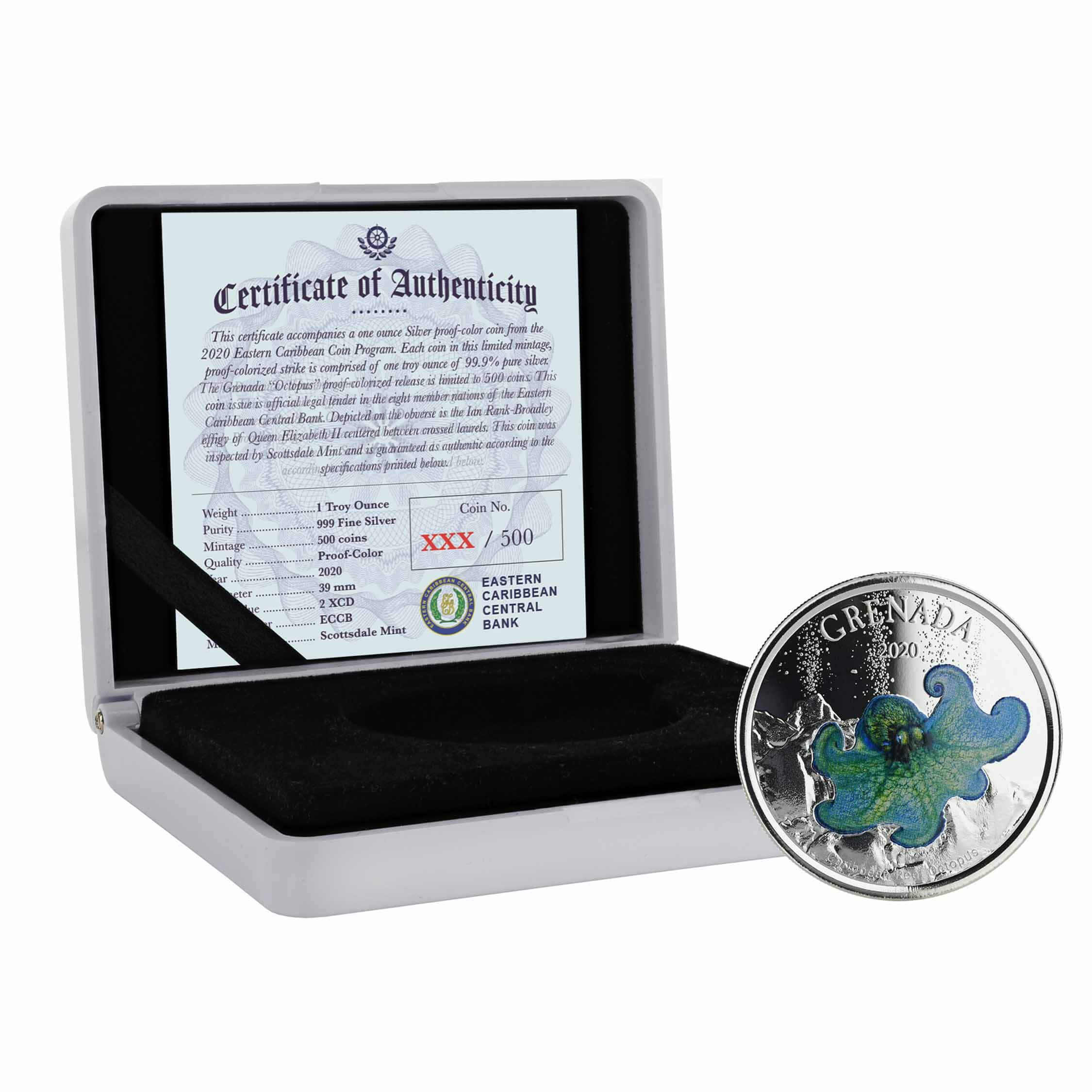 2020 Ec8 Dominica "hummingbird" 1 Oz Silver Color Coin (copy)