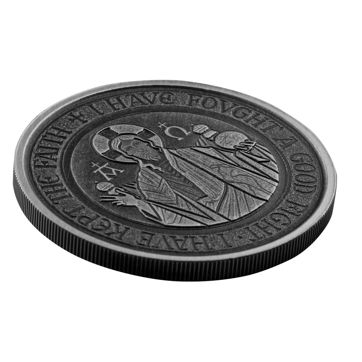 2021 Samoa Alpha & Omega 1oz Silver Antique Coin