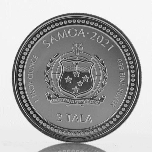 2021 Samoa Alpha & Omega 1oz Silver Proof Like Coin