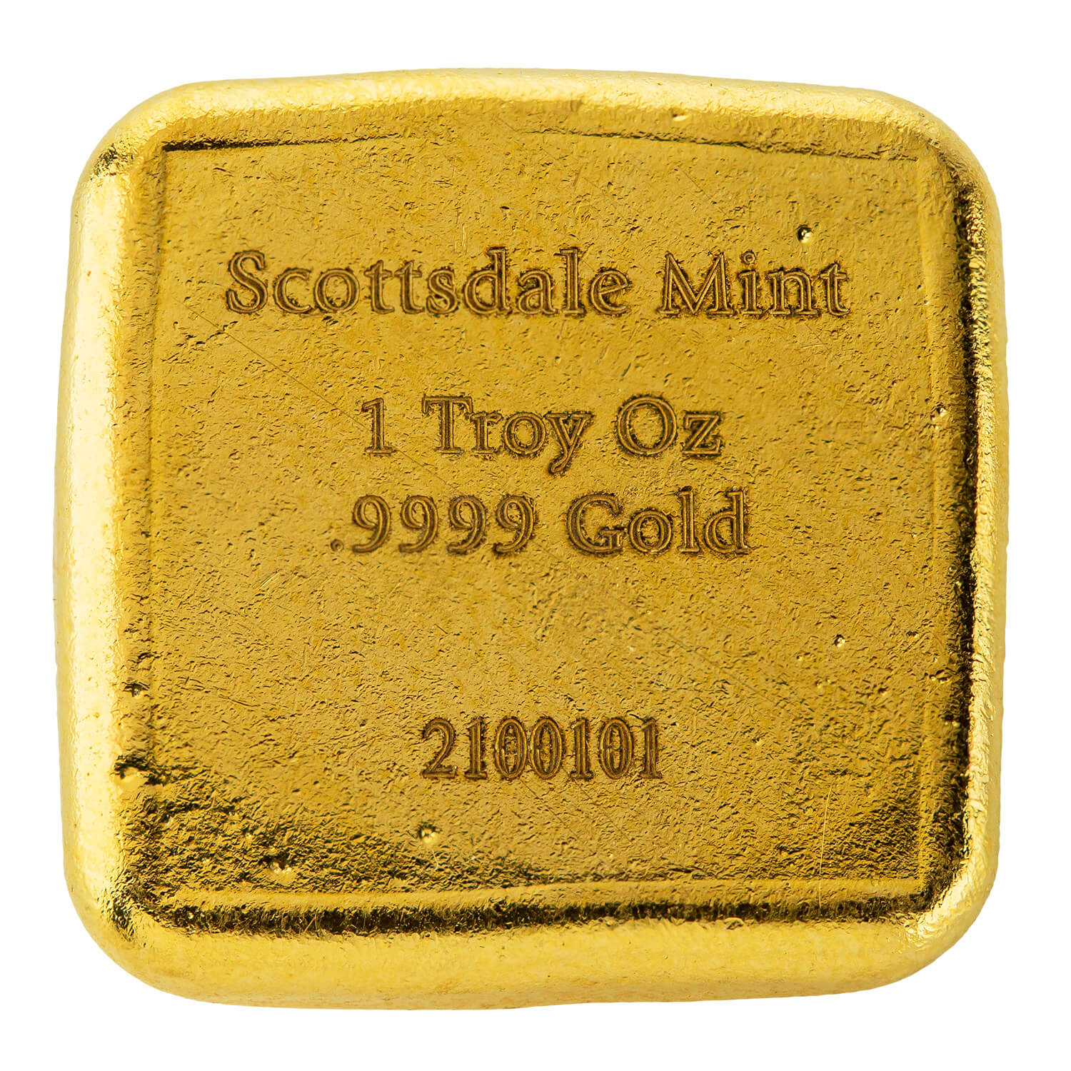 Scottsdale Lion Gold 1 Oz .9999 Gold Cast Bar