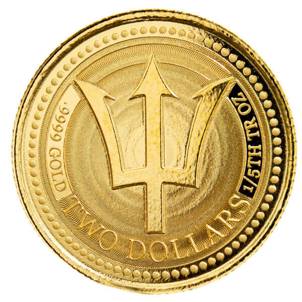 2017 Barbados Trident 1/5 Oz Gold Coin (copy)