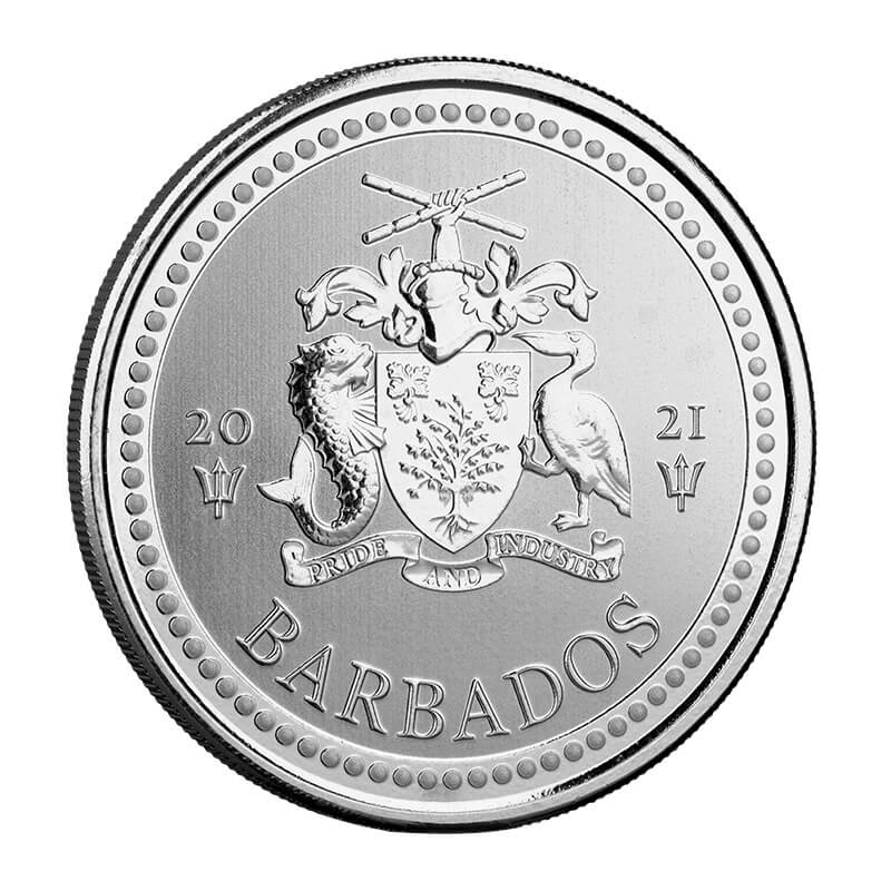 2021 Barbados Trident 1 Oz Silver Coin (copy)