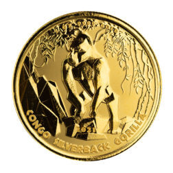 2021 Congo Gorilla 1 Oz Gold Coin 4