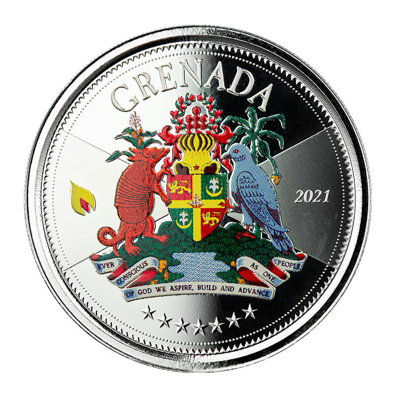 2021 Ec8 Grenada 1 Oz Silver Color 3