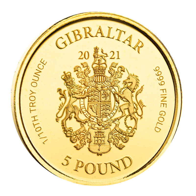 2021 Gibraltar Lady Justice 1 10 Oz Gold 2