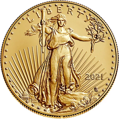 American Gold Eagle 2021 1 Oz Gold Coin Type 2