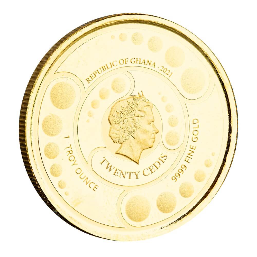 2021 Ghana Alien 1 Oz Gold Coin Proof With Color 03
