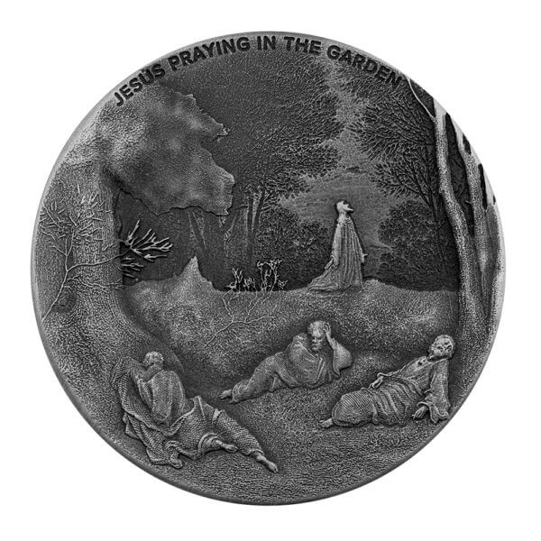 2021 Biblical Series | Jesus Praying In the Garden 2 Oz Silver Coin