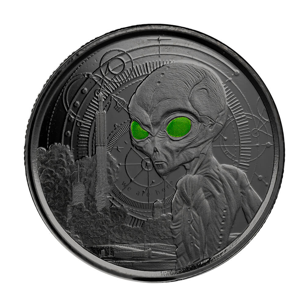 2021 Ghana Alien 1 Oz Silver Coin Bu (copy)