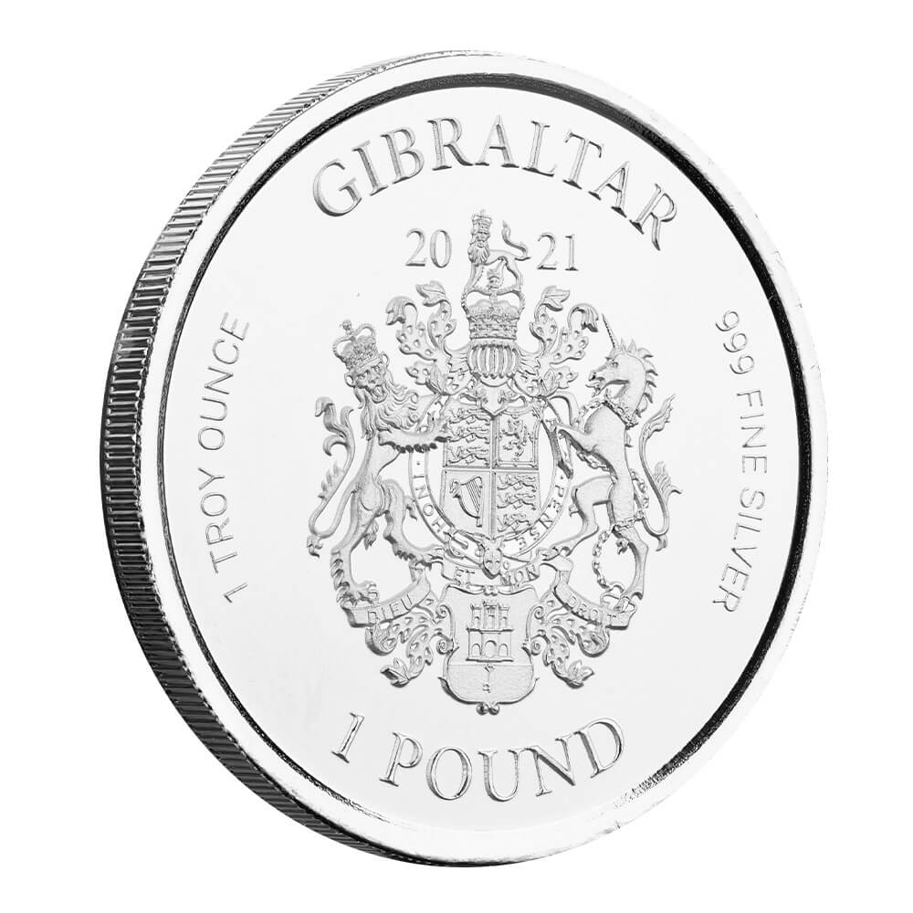 2021 Scottsdale Mint Gibraltar 1 Oz Silver Bu 04