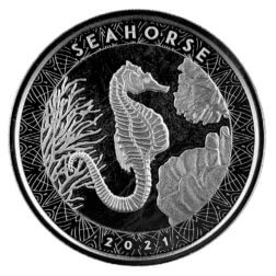 2021 Scottsdale Mint Samoa Seahorse 1 Oz Silver Bu 01