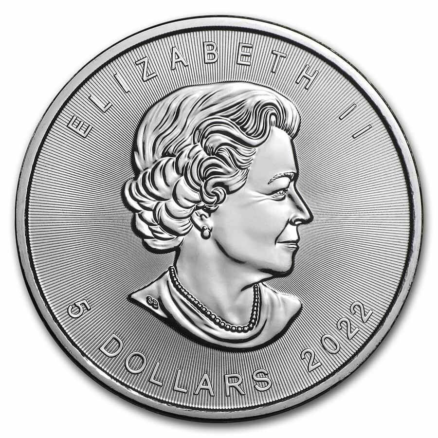 2022 Canada Silver Maple Leaf 1 Oz Silver Coin