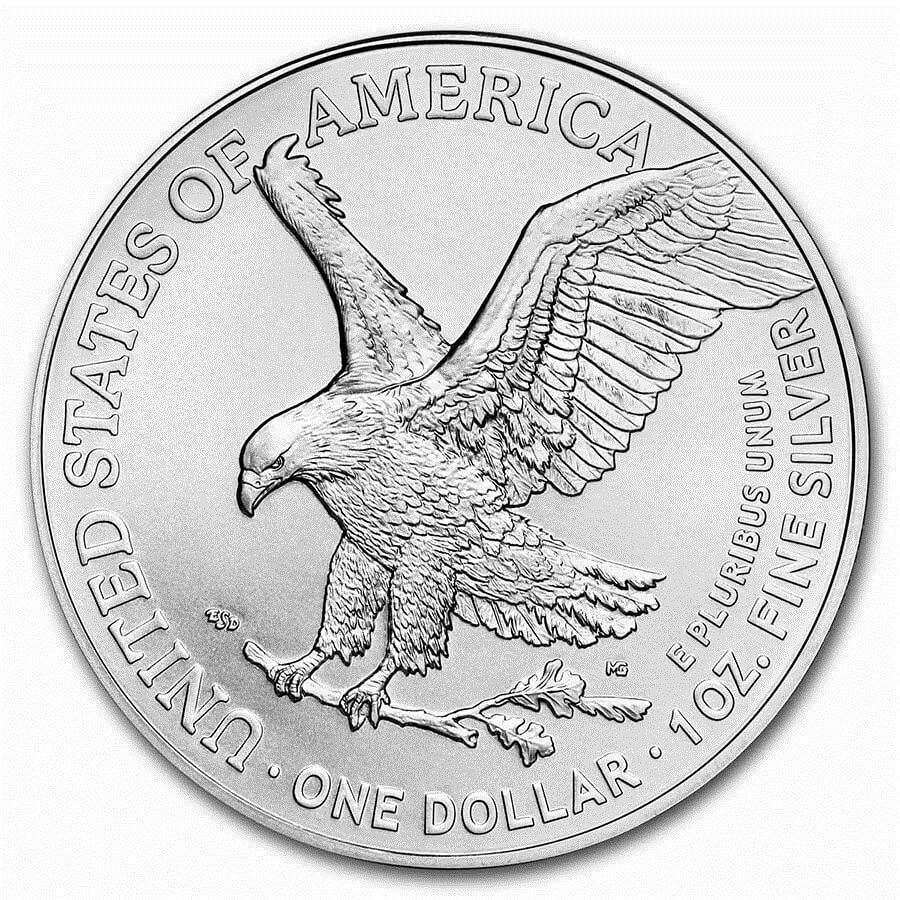 2022 American Silver Eagle 1 Oz Silver Coin Obverse