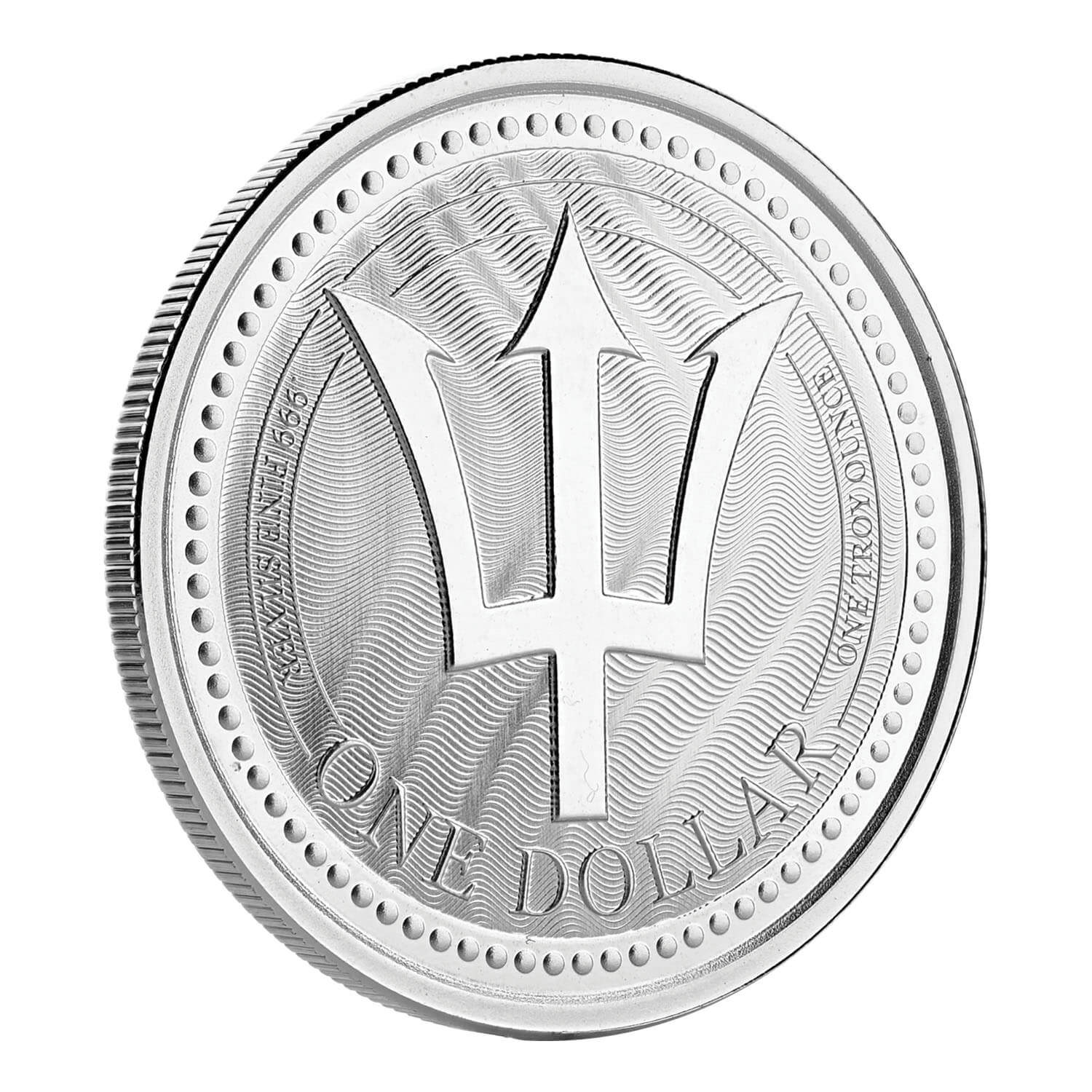 2017 Barbados Trident 1 oz Silver Coin