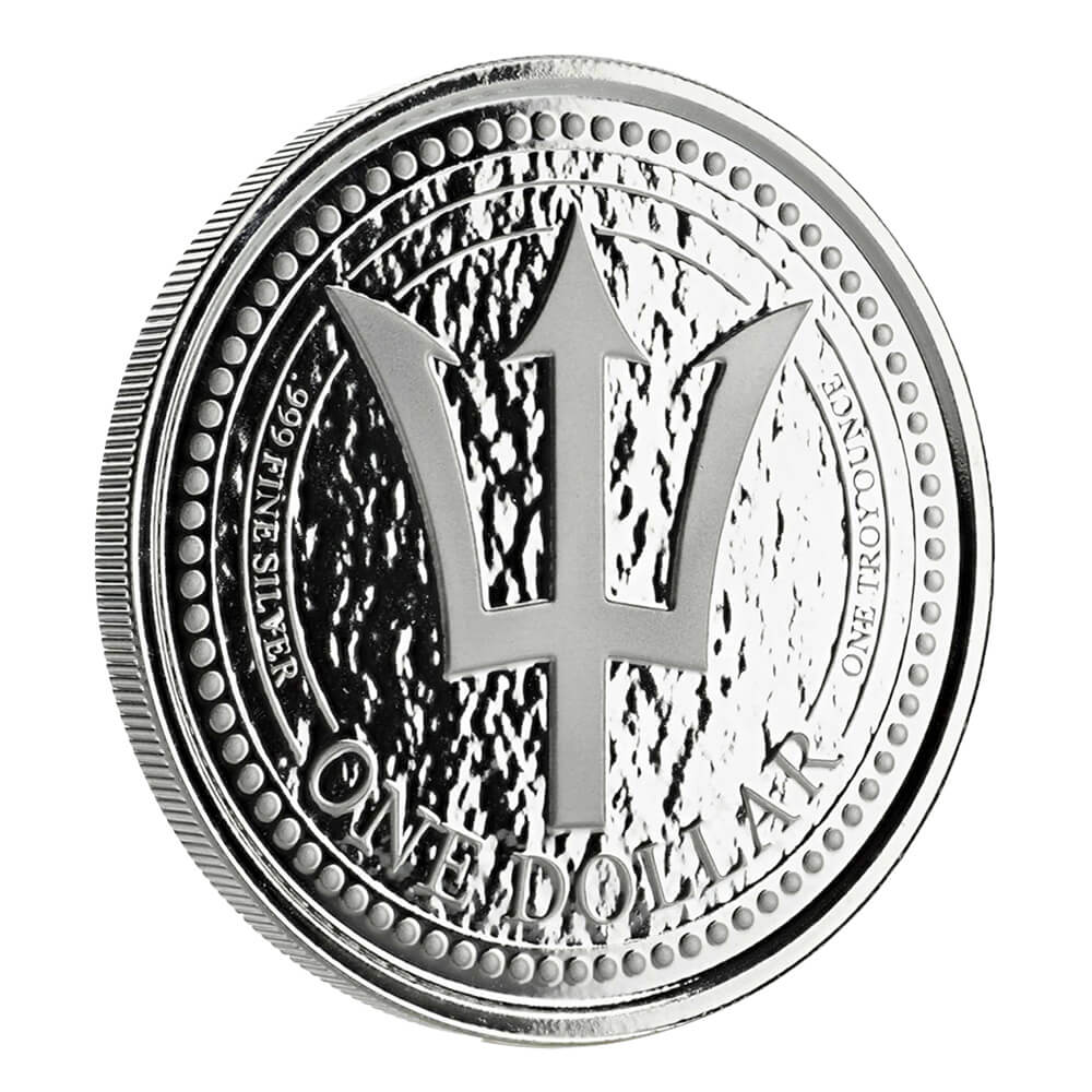 Promo 2017 Barbados Trident 1 Oz Silver Coin Tube Of 20 (copy)