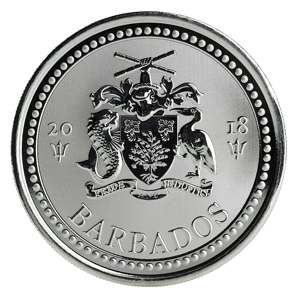 Promo 2017 Barbados Trident 1 Oz Silver Coin Tube Of 20 (copy)