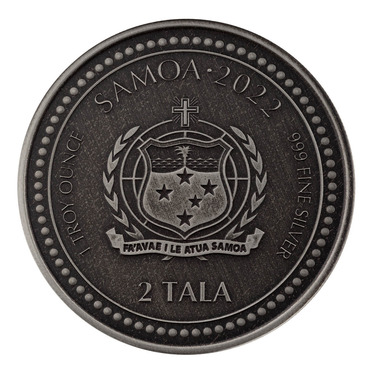 2022 Samoa Jesus Collection Christ The Light 1 Oz 999 Fine Silver Antique Coin 02