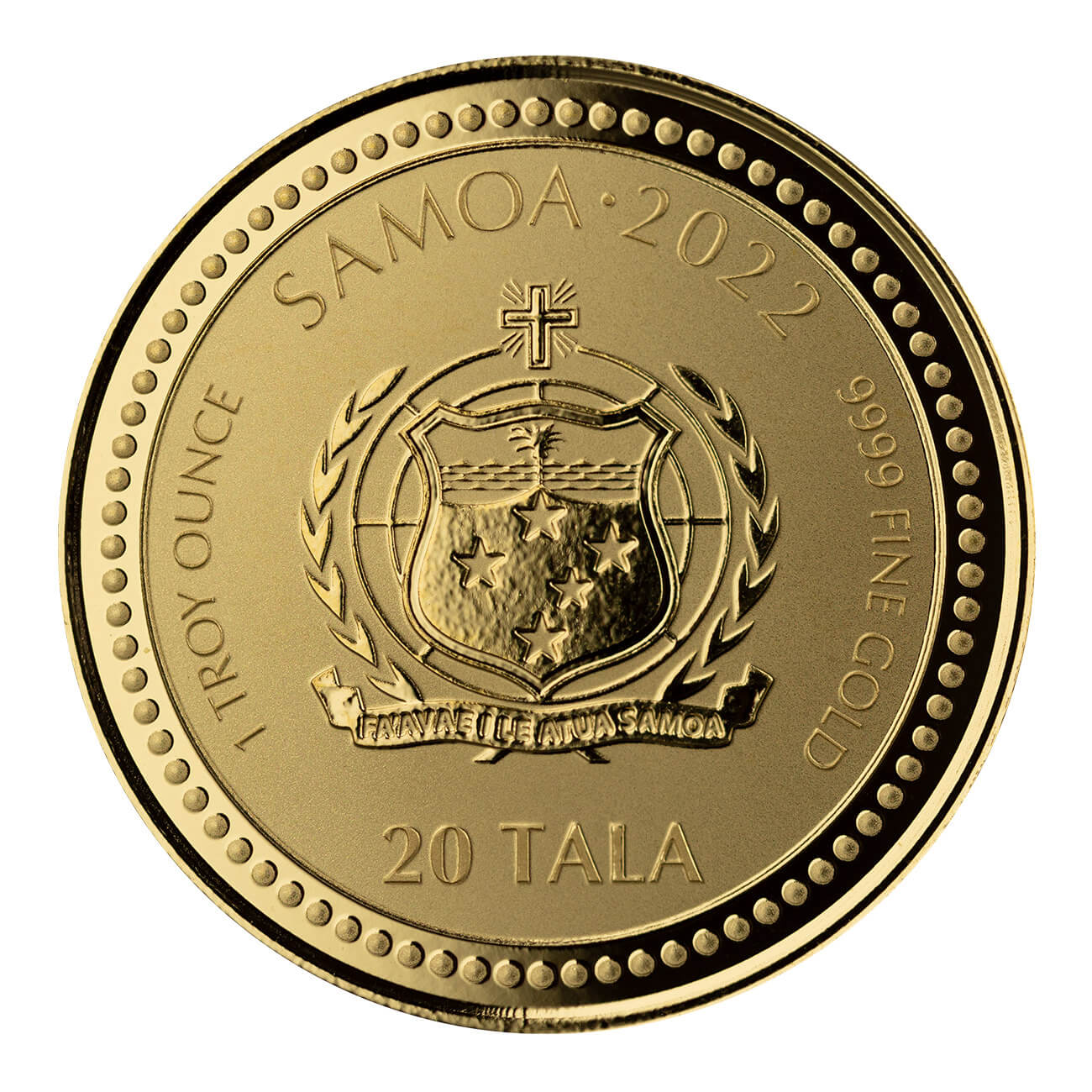 2022 Samoa Jesus Collection Christ The Light 1 Oz 9999 Fine Gold Coin 02
