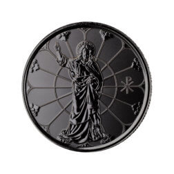 2022 Samoa Jesus Collection Christ The Light Half Oz 999 Fine Silver With Black Rhodium Plating Coin 4
