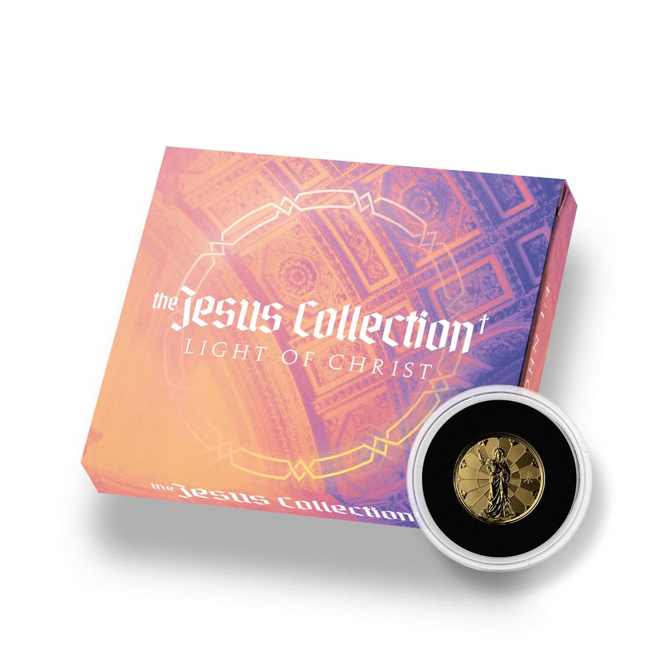 2022 Samoa Jesus Collection Christ The Light 1/5th oz 9999 Fine Gold Coin Case