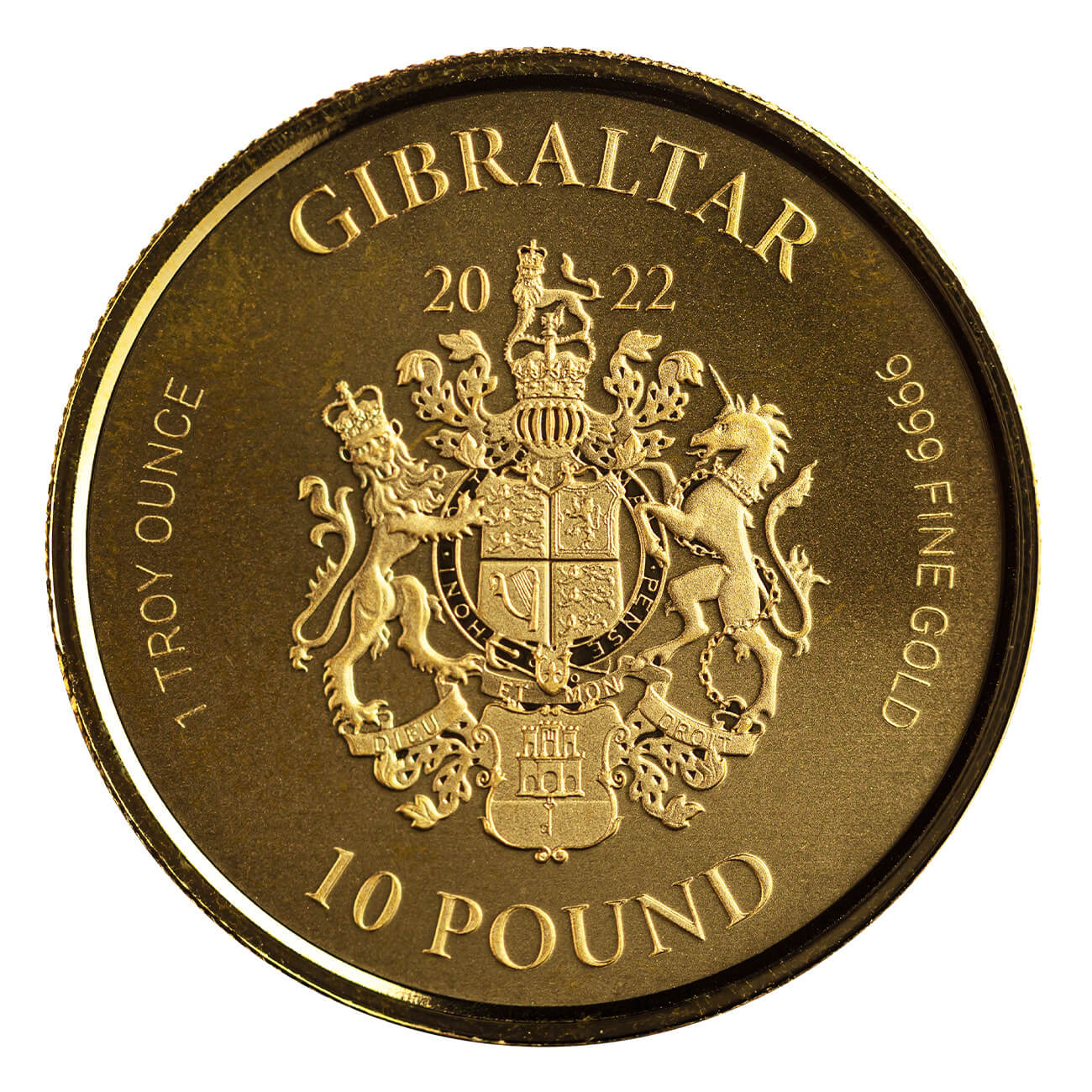 2022 Gibraltar War Elephant 1 Oz Gold Proof Coin 02