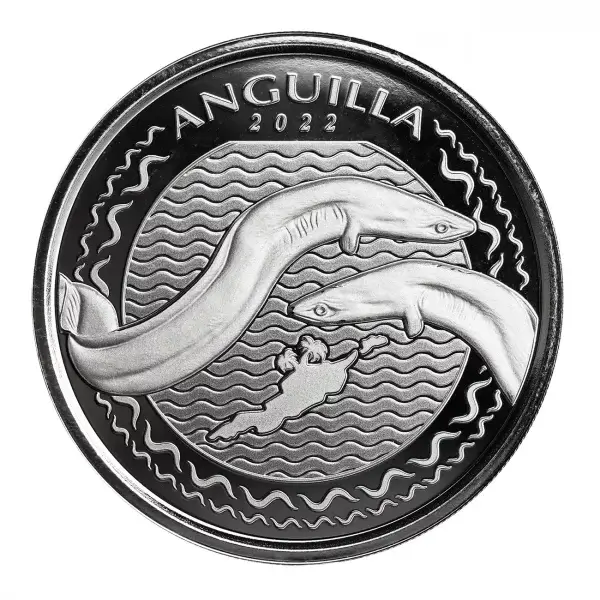 2022 Ec8 Anguilla 1 Oz Silver Coin Scottsdale Mint 04