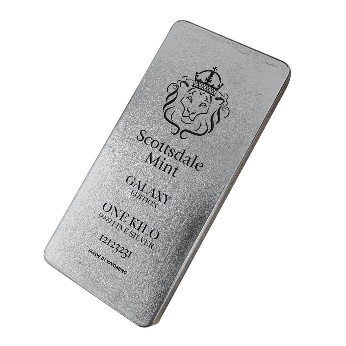 2022 Scottsdale Mint Galaxy Iridescent 1 Kilo Silver Bar 3 Back
