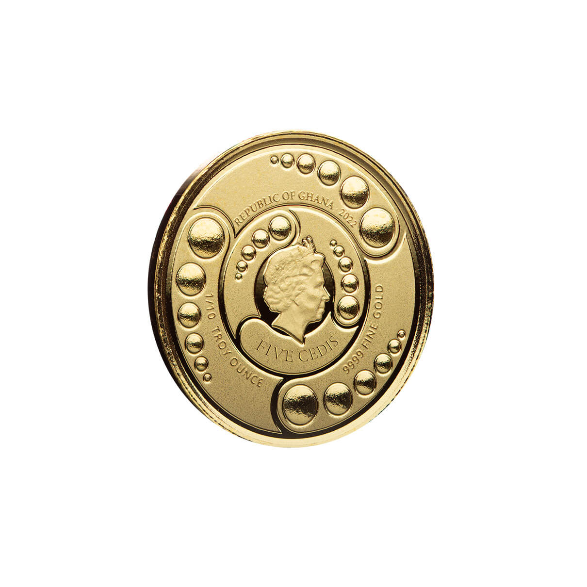 2022 Ghana Alien Tenth Oz Gold Bu Coin