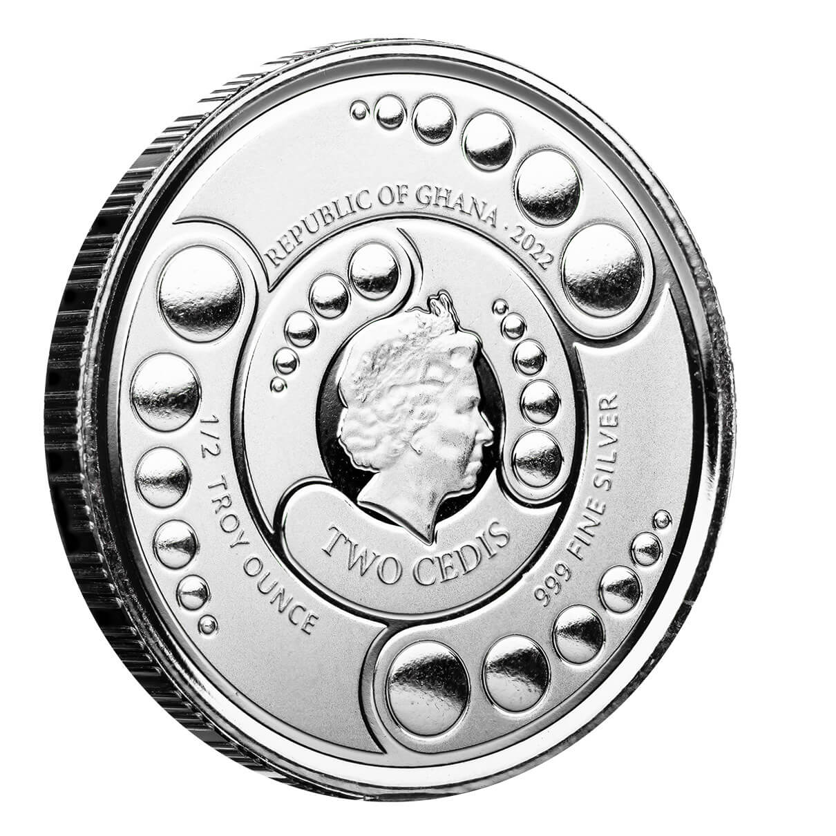 2022 Scottsdale Mint Ghana Alien Half Oz Silver Bu Coin 08