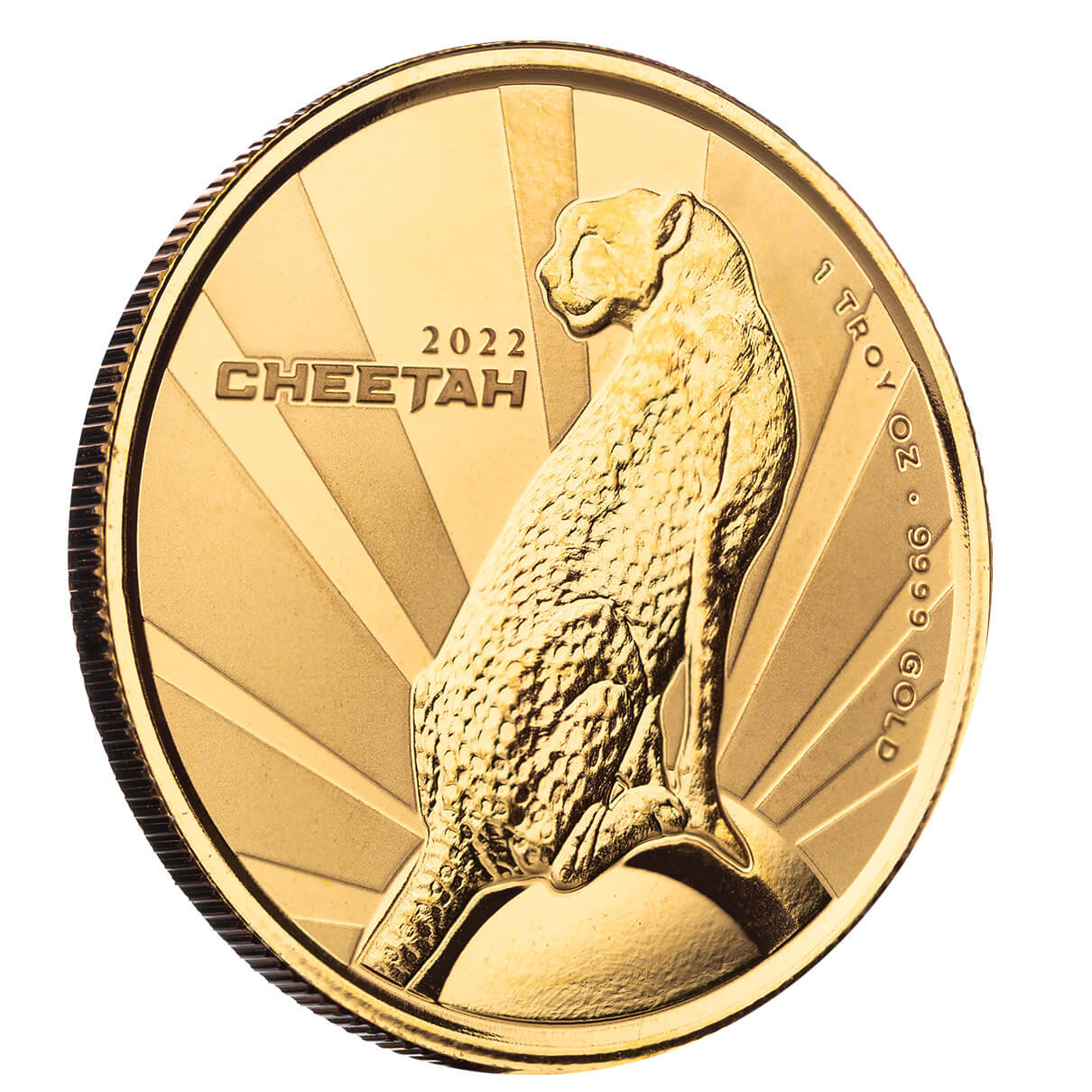 2022 Scottsdale Mint Cameroon Cheetah 1 Oz Gold Proof Coin 06