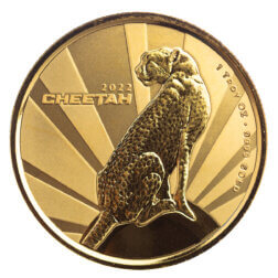 2022 Scottsdale Mint Cameroon Cheetah 1 Oz Gold Proof Coin 07