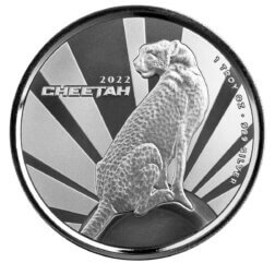 2022 Scottsdale Mint Cameroon Cheetah 1 Oz Silver Bu Coin 04