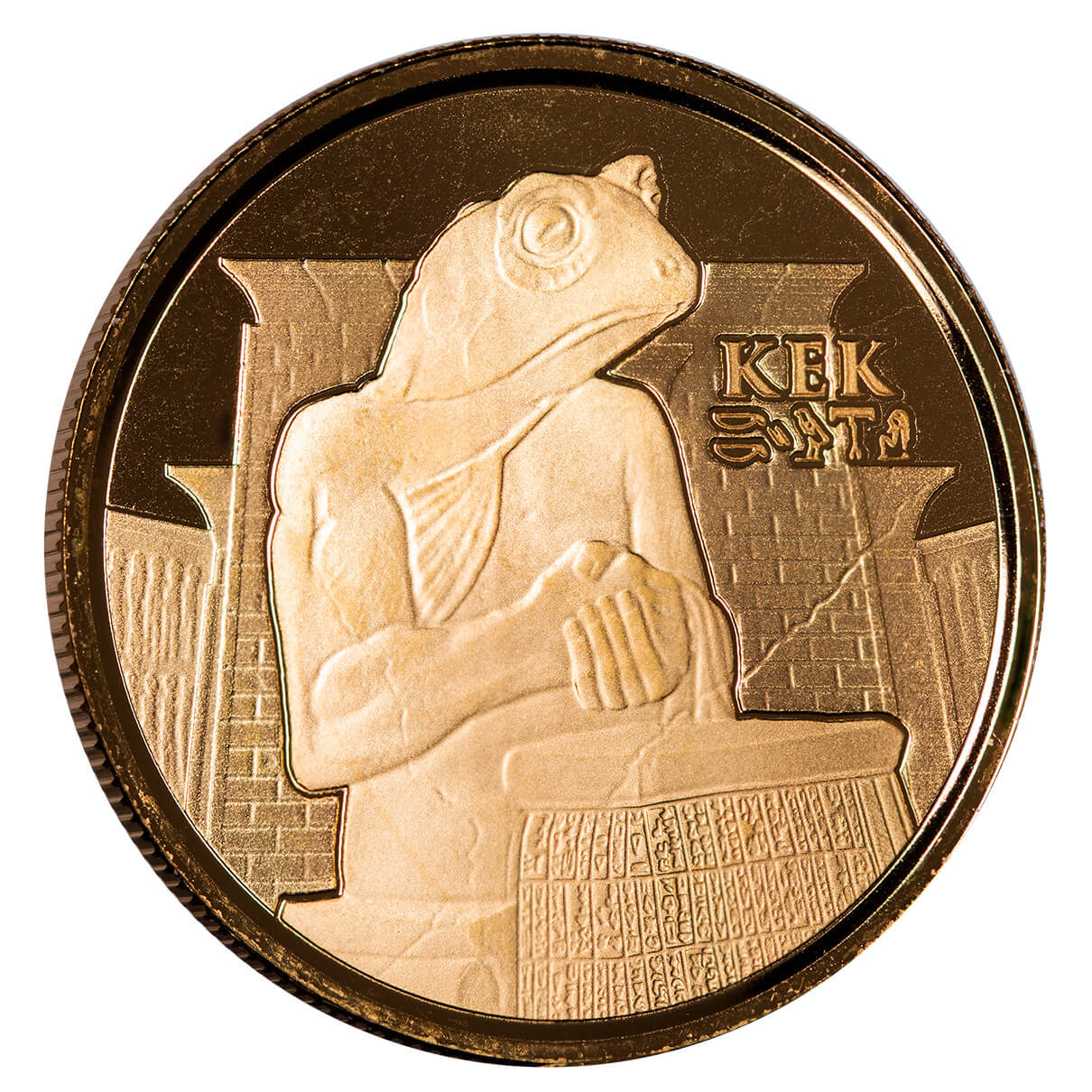 2022 Egyptian Relic Series Ers Kek Frog God 1 Oz Gold Proof Coin Scottsdale Mint 03