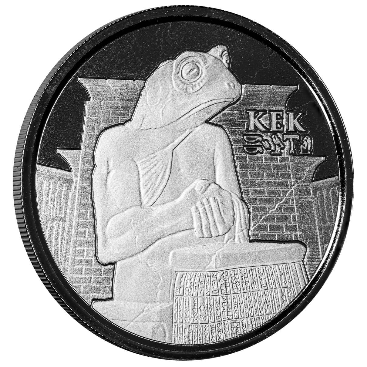 2022 Egyptian Relic Series Ers Kek Frog God 1 Oz Silver Proof Like Coin Scottsdale Mint 03