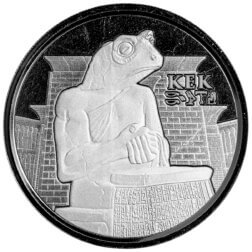 2022 Egyptian Relic Series Ers Kek Frog God 1 Oz Silver Proof Like Coin Scottsdale Mint 04