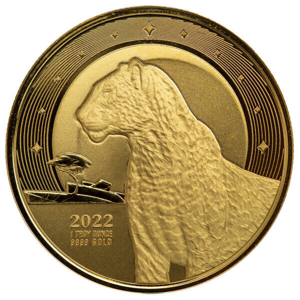 2022 Scottsdale Mint Ghana Leopard 1 oz 9999 Gold Proof Coin 06