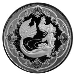 2022 Scottsdale Mint Samoa Mermaid Princess Of The Seas 1 Oz Silver Proof Like Coin 06